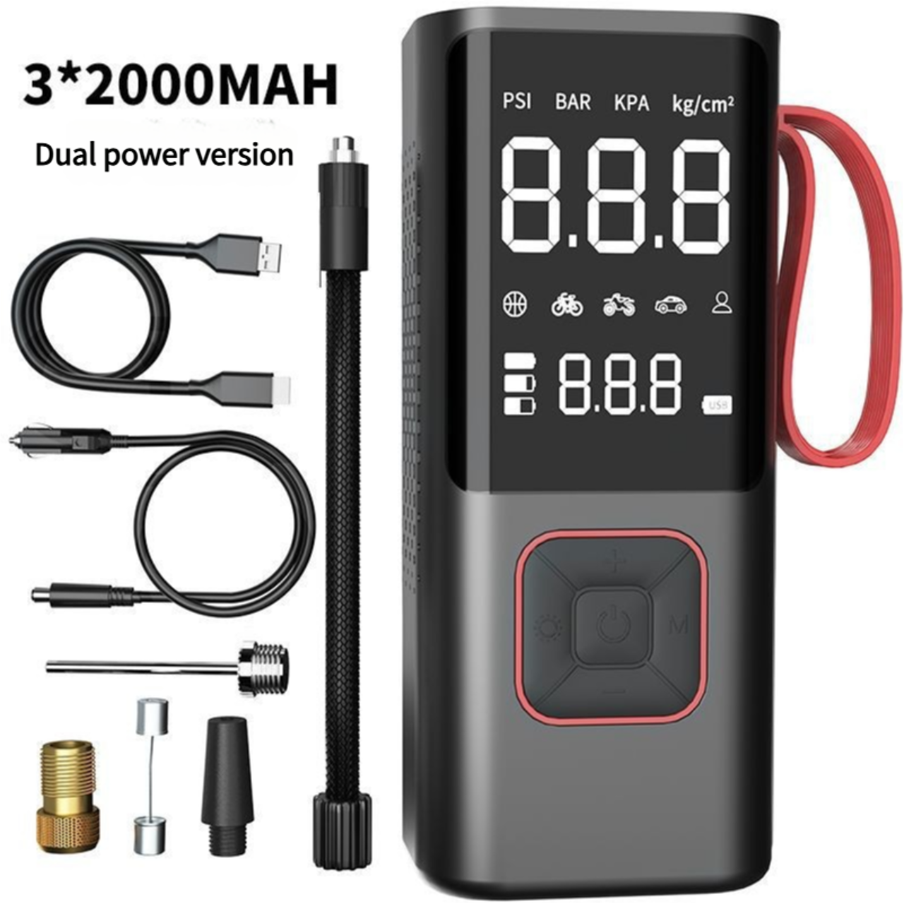 پمپ باد لاستیک هوشمند قابل حمل مدل ATJ-6988