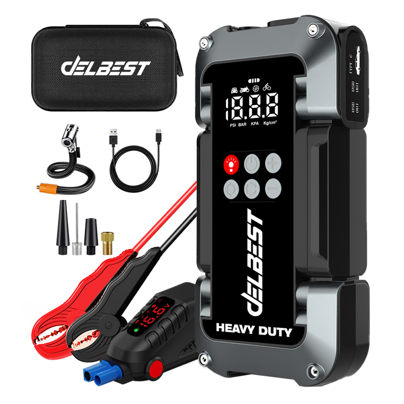 جامپ استارتر و پمپ باد برند DELBEST مدل Q20